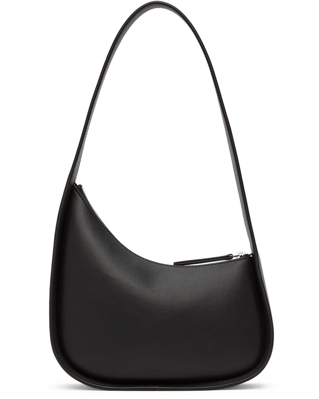 The Row Leather Half Moon Bag in Black | Lyst