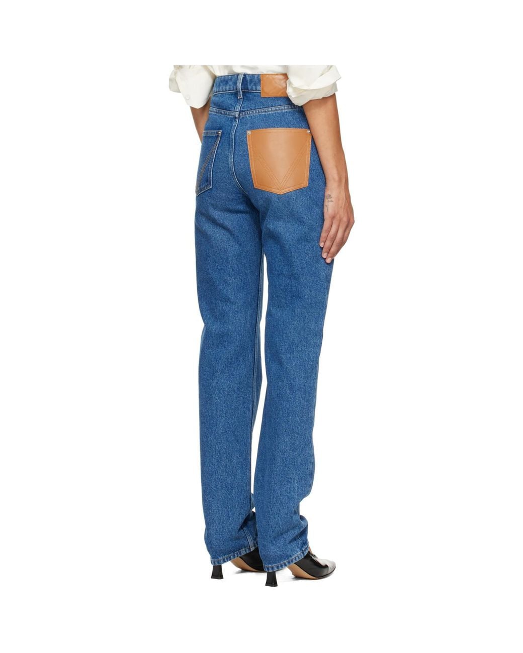 Bottega Veneta Blue Faded Denim Jeans