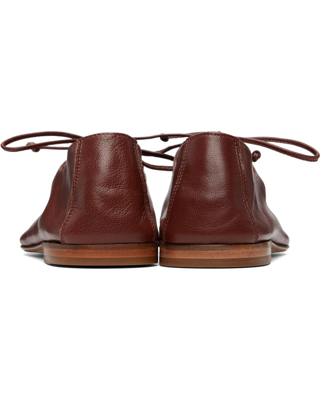 Hereu Brown Plegada Shiny Loafers for men