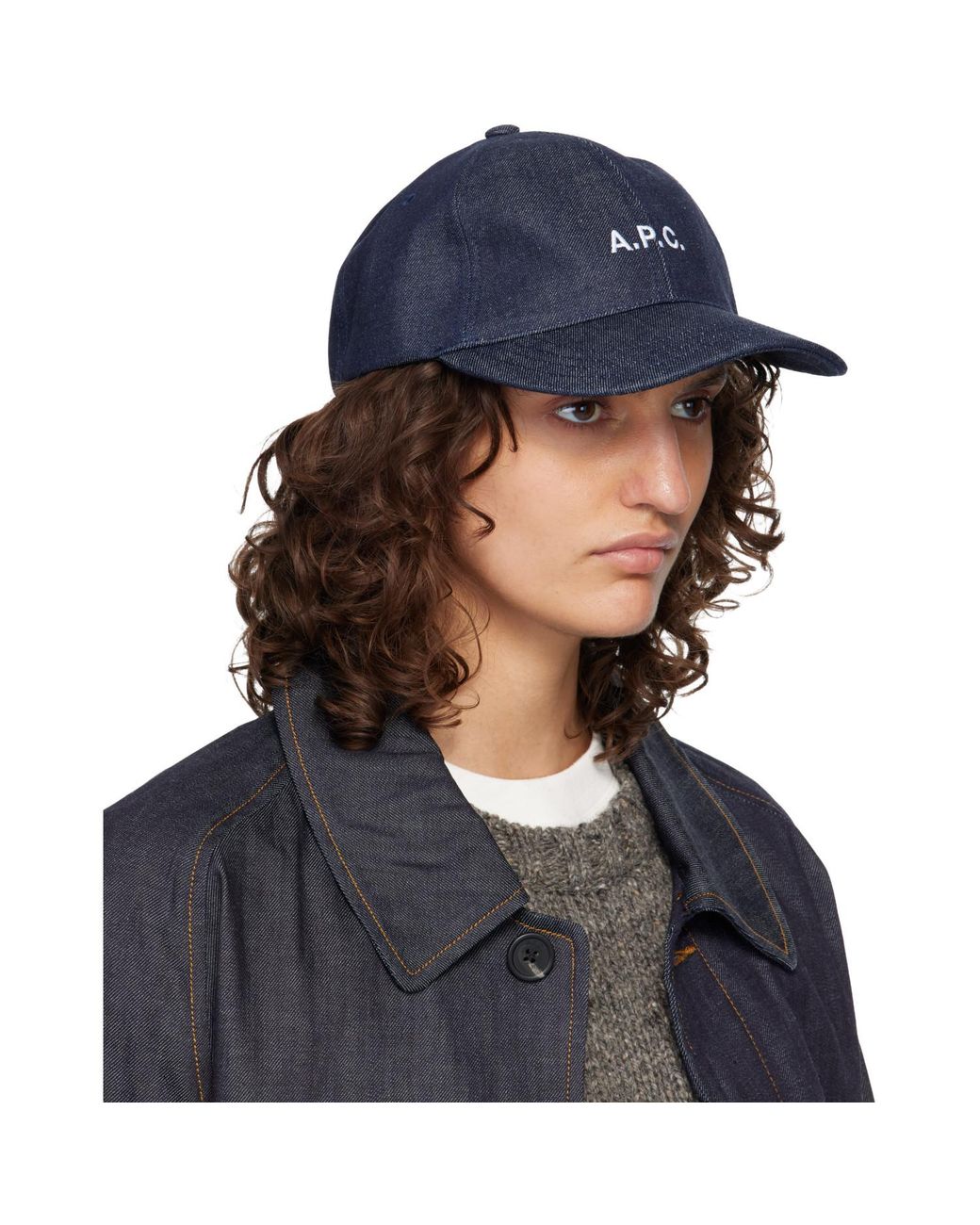 A.P.C. Blue Charlie Baseball Cap