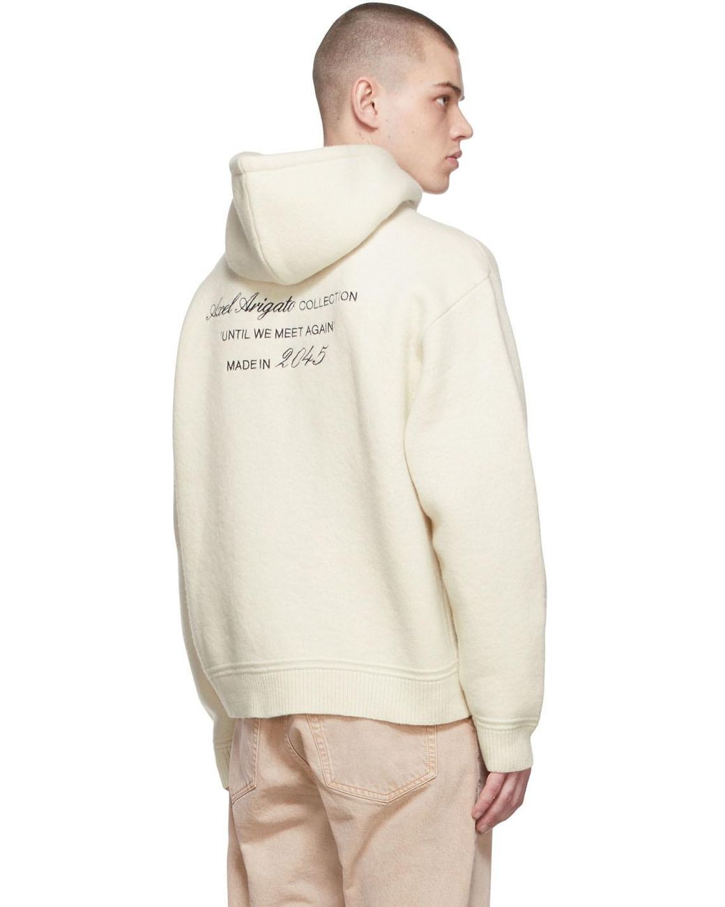 Axel Arigato Off Memo Hoodie in Natural for Men Lyst UK