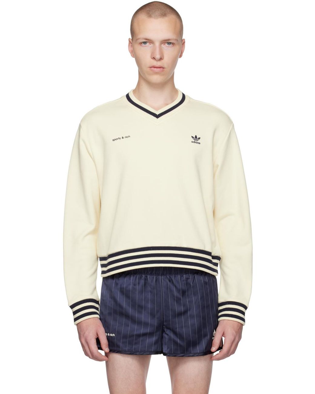 Sporty & Rich Sportyrich Off- Adidas Originals Edition Sweater in