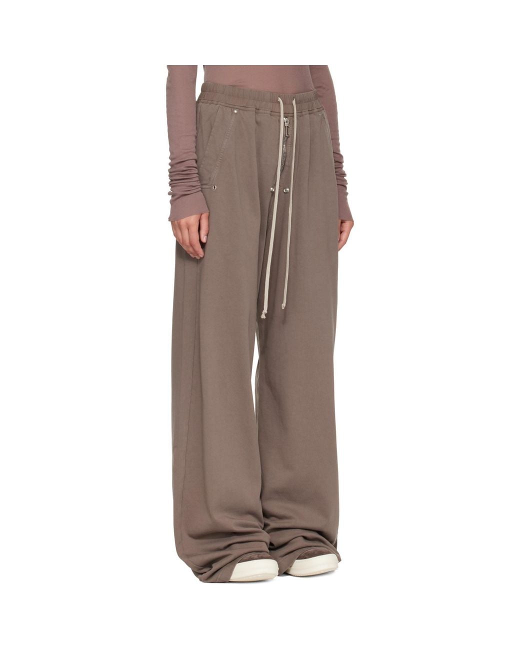 Rick Owens Brown Taupe Tower Geth Belas Lounge Pants