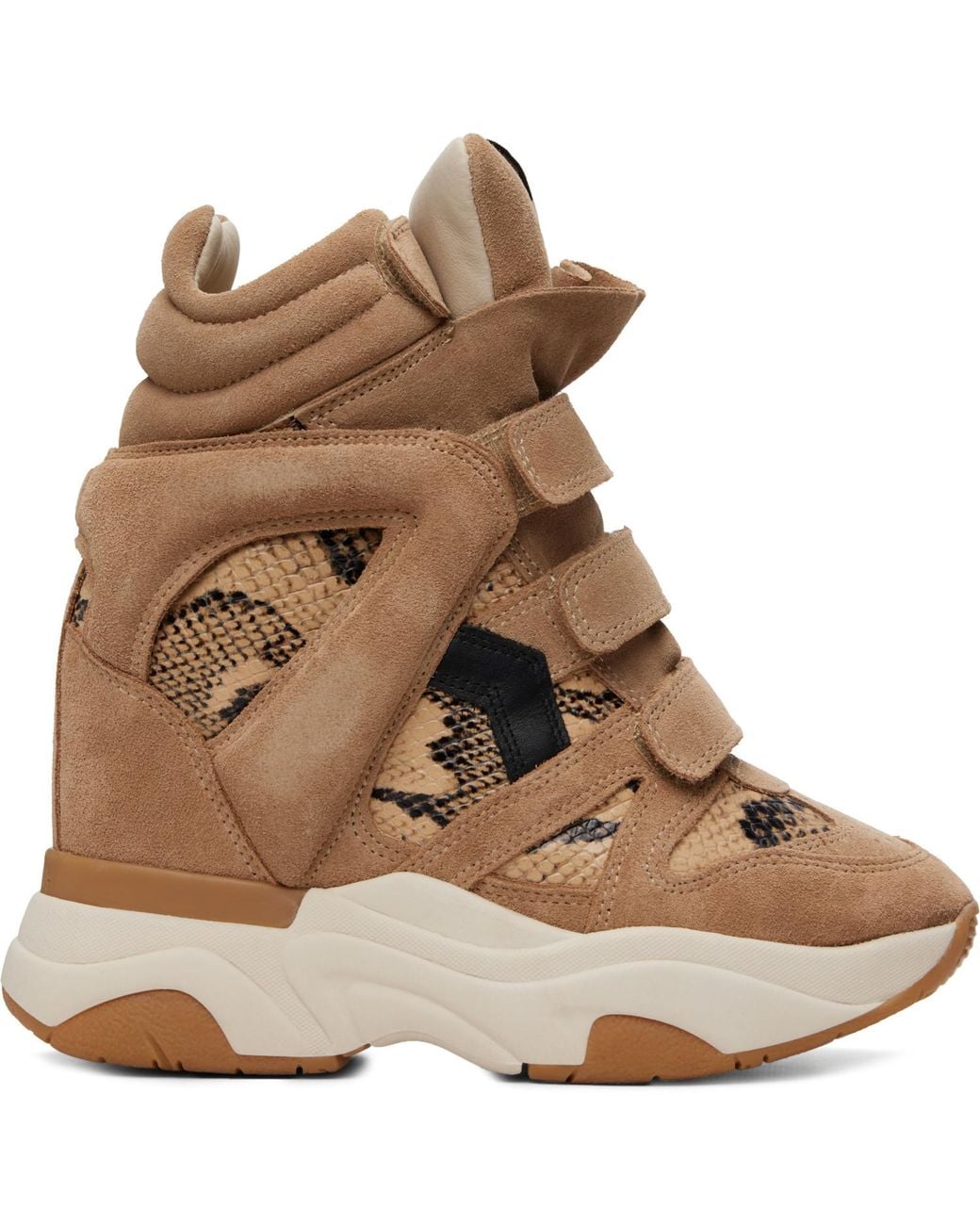 Isabel Marant Brown Taupe Python Balskee Sneakers