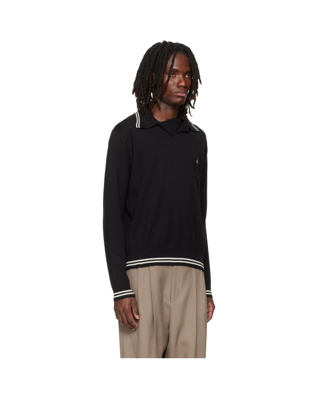 Vivienne Westwood Black Doubletake Polo for men