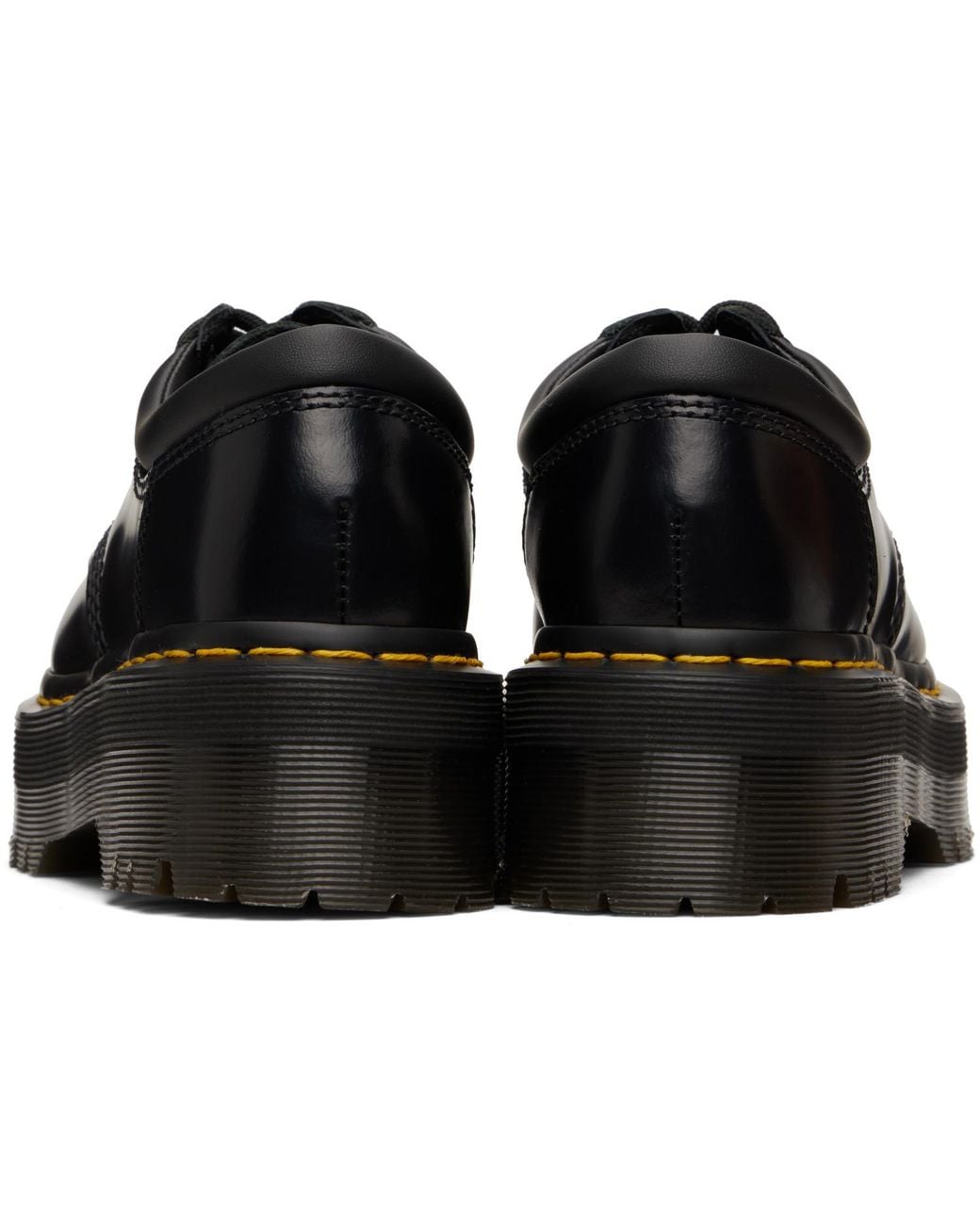 Dr. Martens Black 8053 Leather Platform Casual Derbys