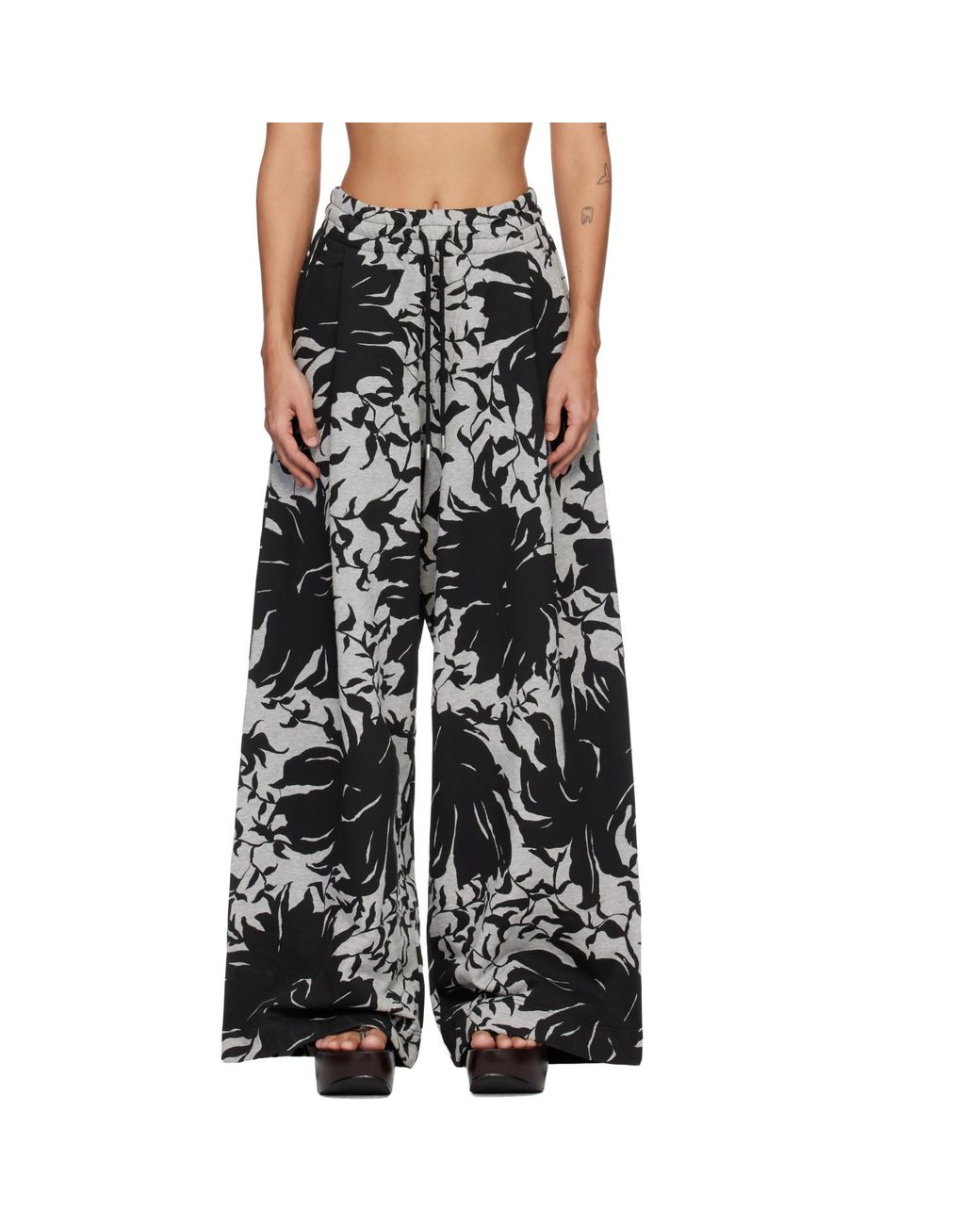 Dries Van Noten Black Loose Sweatpants