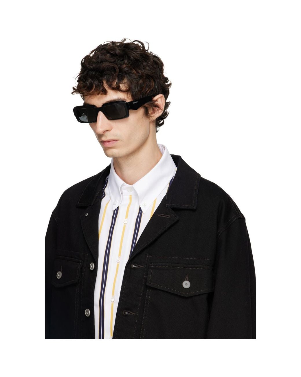 Prada Gray 'Prada Symbole' Sunglasses for men