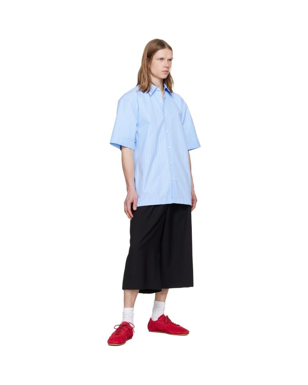 Dries Van Noten Red Suede Sneakers for men