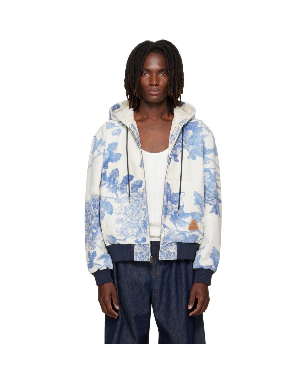 R13 Blue Off- & Relaxed Workwear Jacket for men