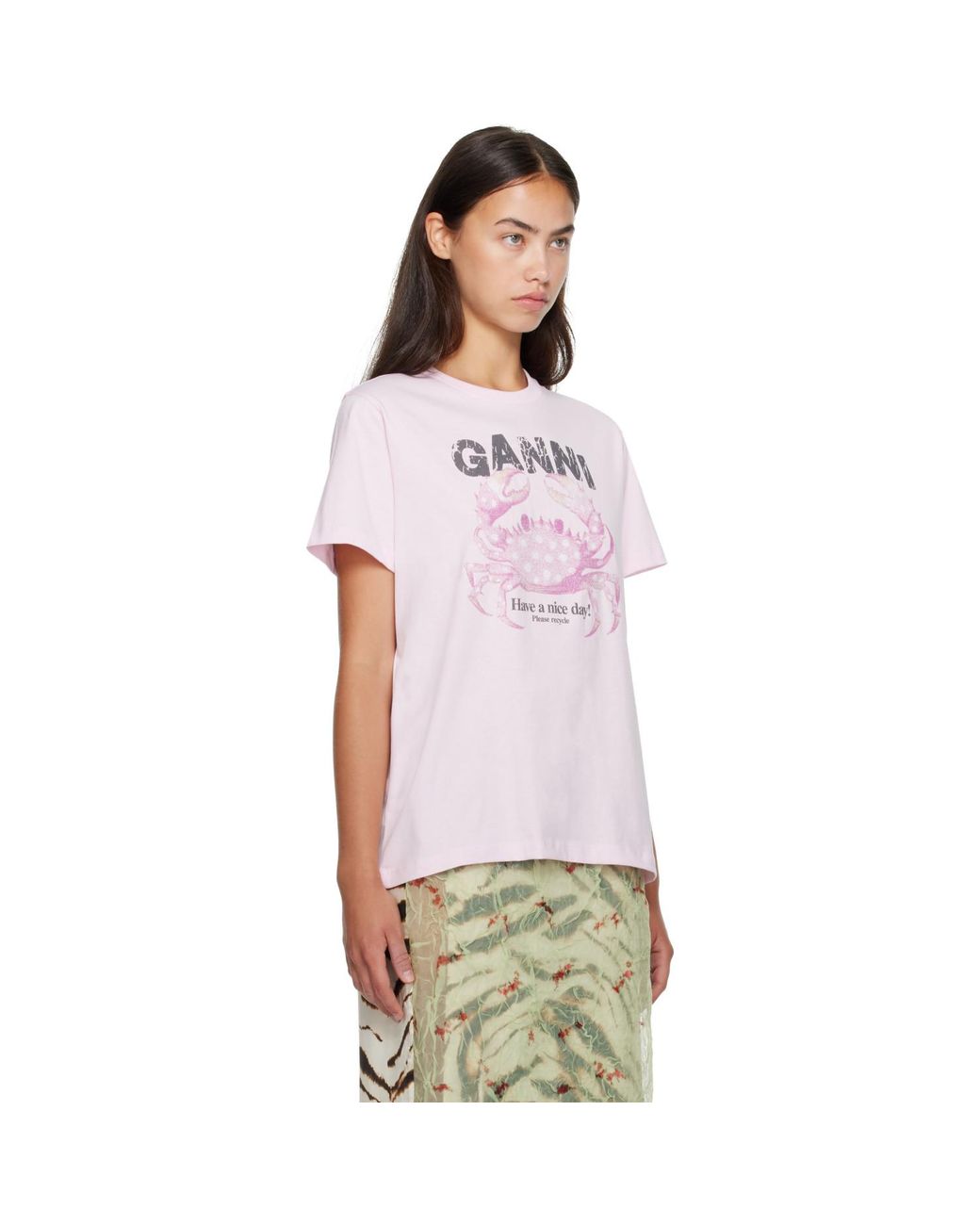Ganni White Crab T-Shirt