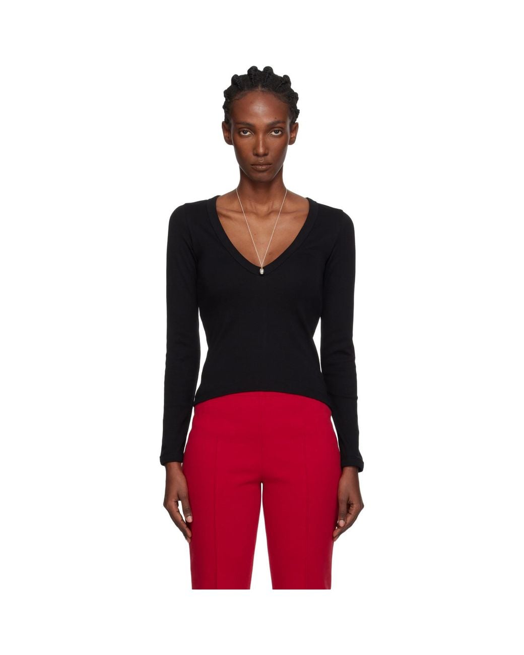 Flore Flore Black Dewi Longsleeve T-Shirt