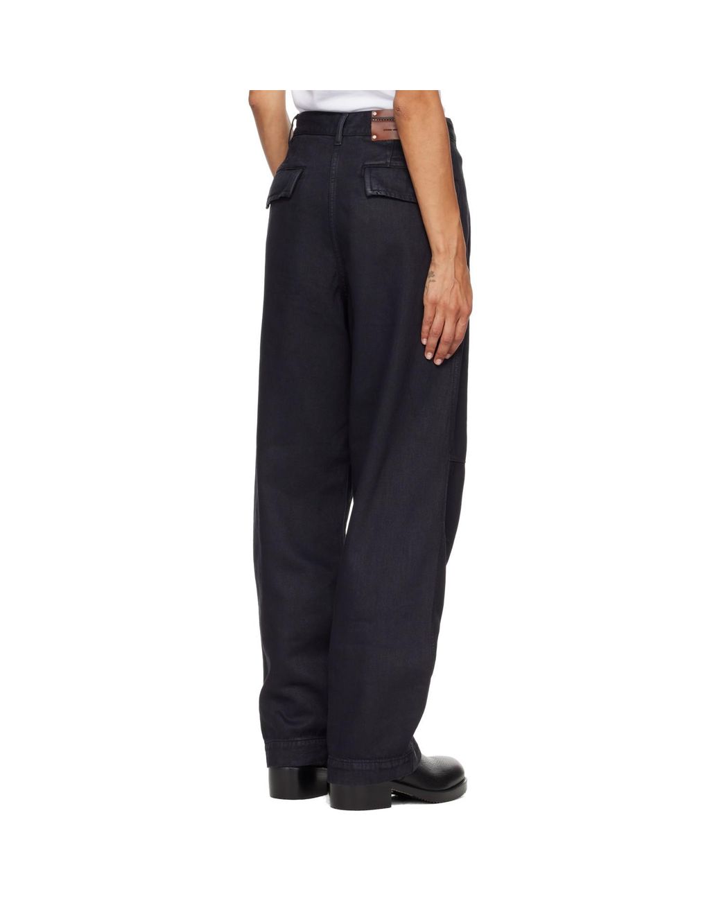 Dries Van Noten Black Darted Jeans