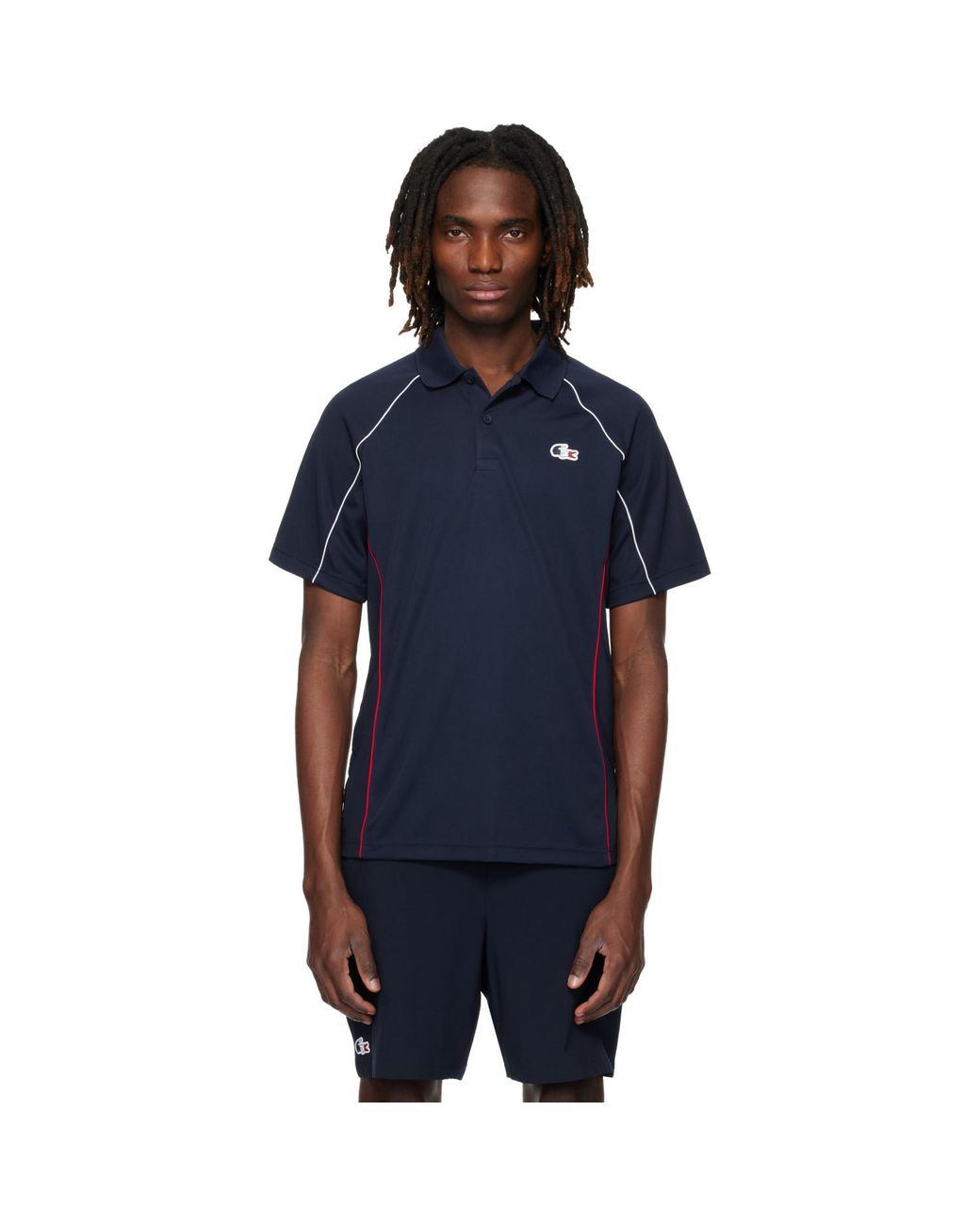 Lacoste Blue French Tennis Team Polo for men