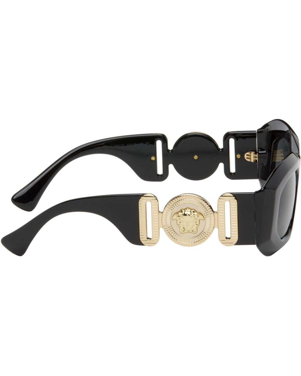 Versace Black Maxi Medusa Biggie Sunglasses