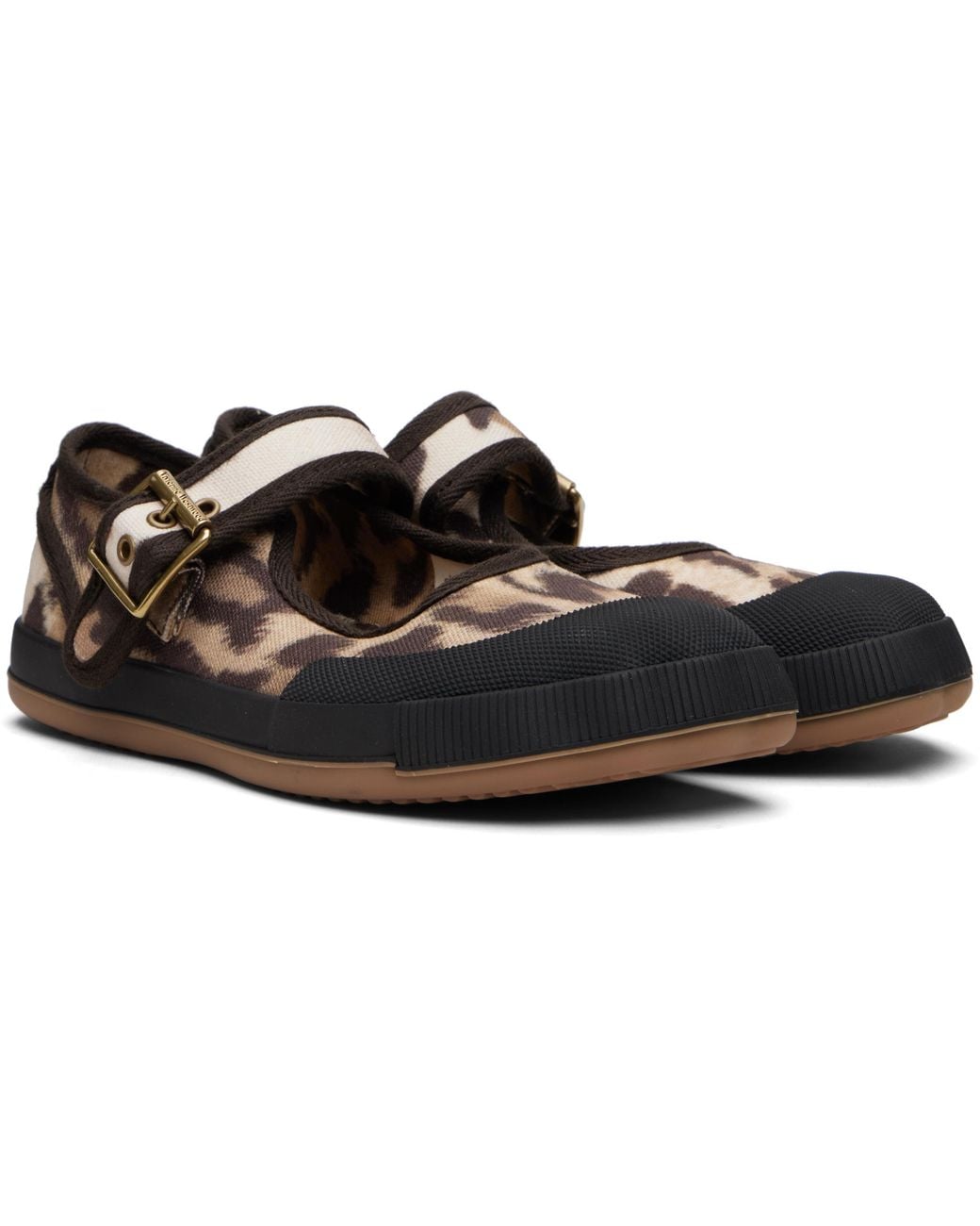 Vivienne Westwood Animal Gym Bar Ballerina Flats in Black | Lyst
