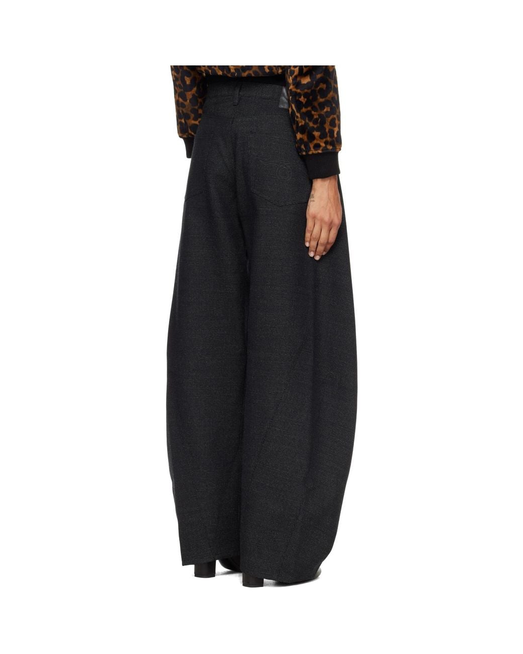 R13 Black Janine Trousers
