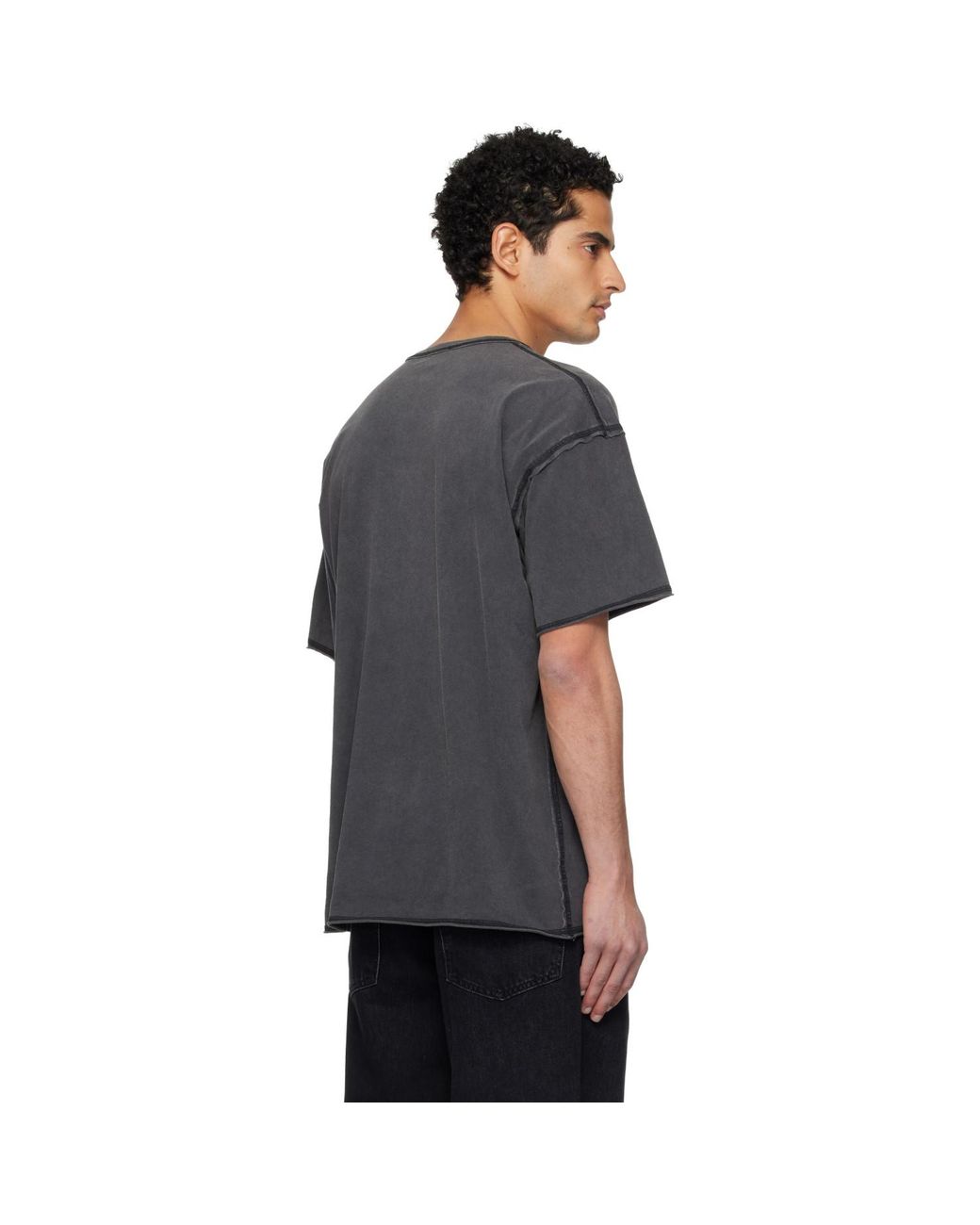 DIESEL Black T-Rawboxt T-Shirt for men