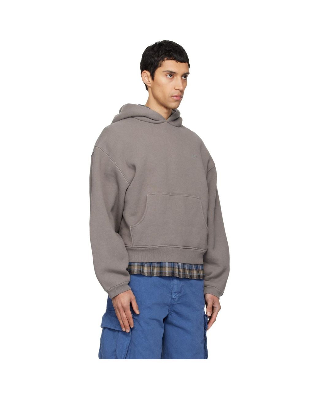 ERL Gray Heathered Hoodie for men