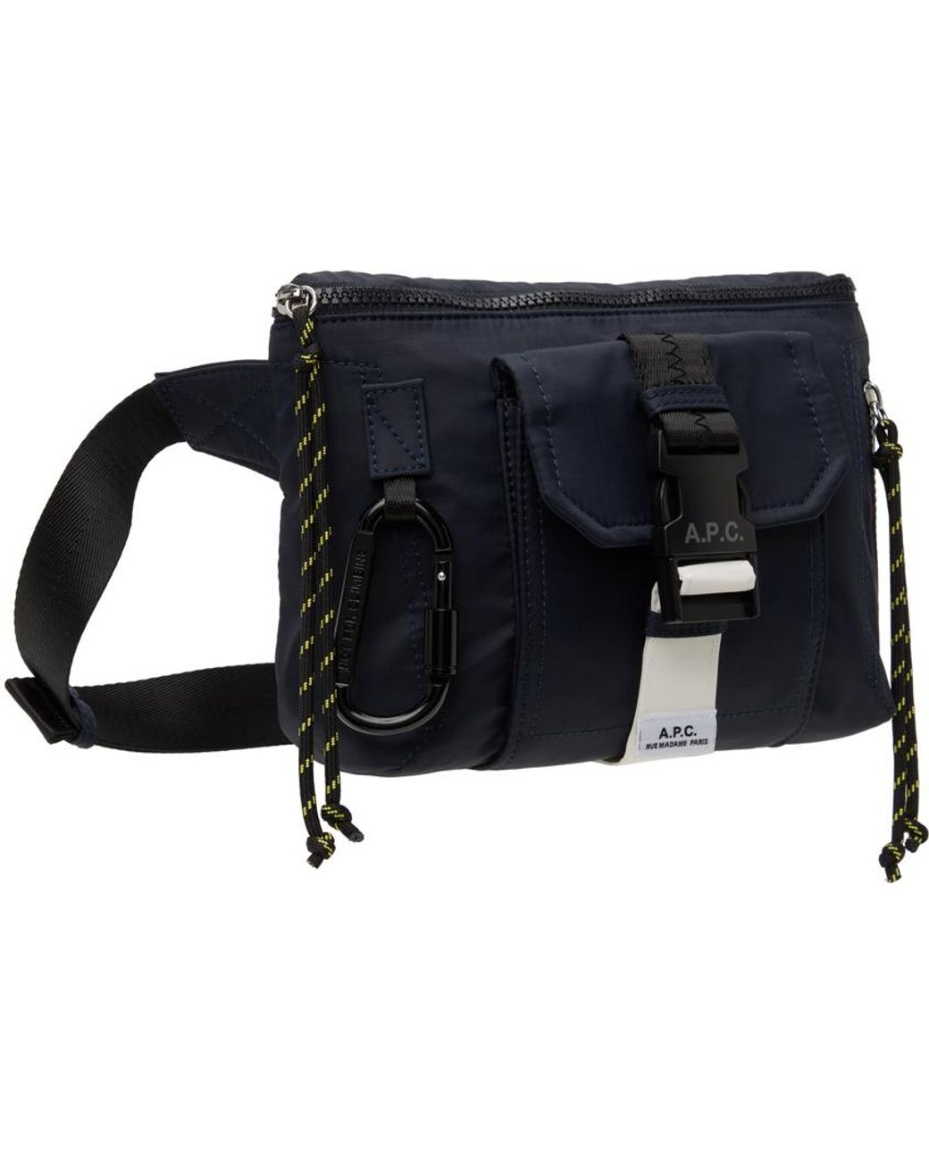 【関税込み】A.P.C. ブラック Trek バムバッグ メンズ A.P.C. ネイビー Trek バムバッグ ブラック | Lyst