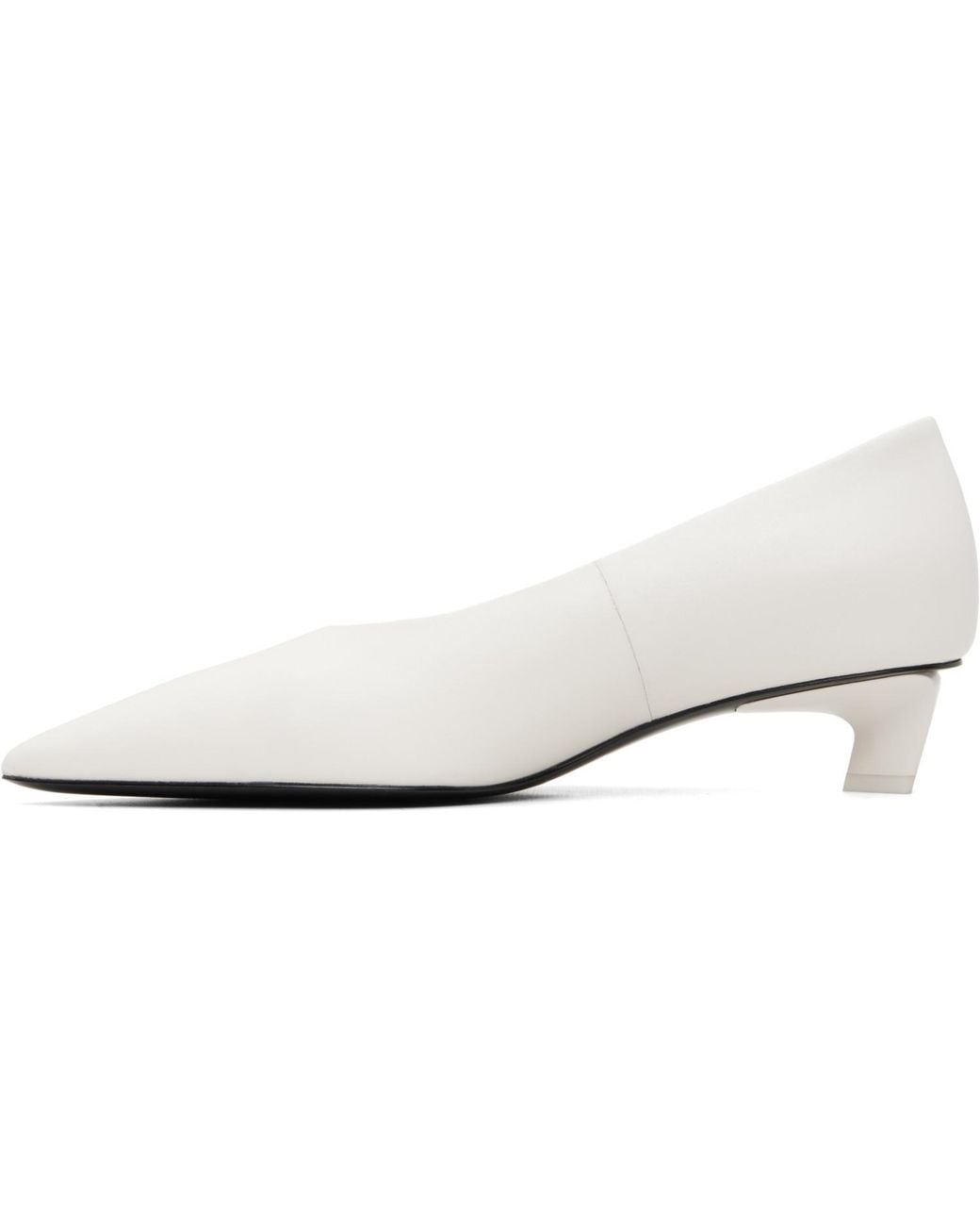 Rag & Bone White Paloma Leather Heels