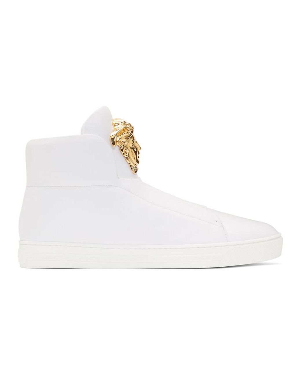 Versace White Palazzo Slip-on Sneakers for Men | Lyst
