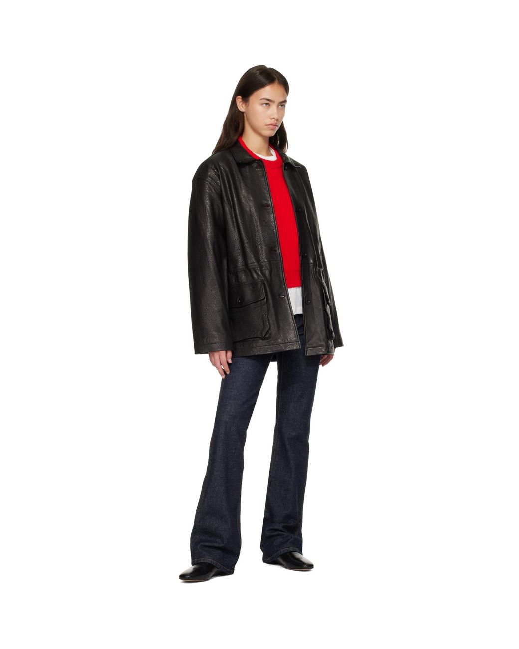 NOTHING WRITTEN Black Arden Leather Jacket