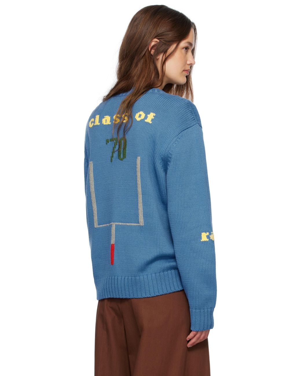 Bode Blue Spirit Sweater