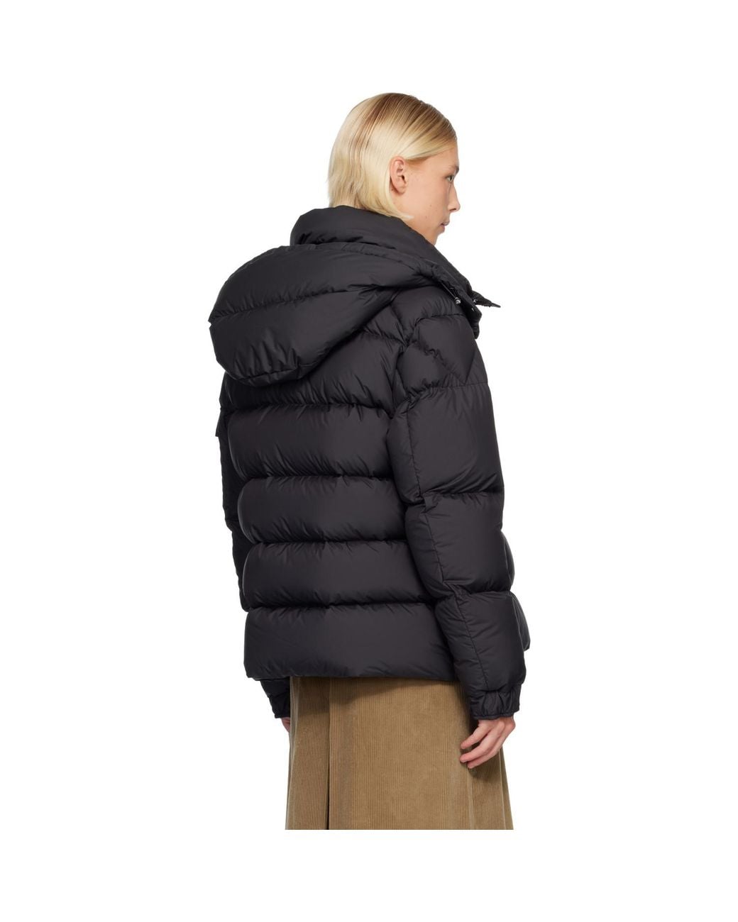 Moncler Black Maya 70 Hooded Short Down Jacket