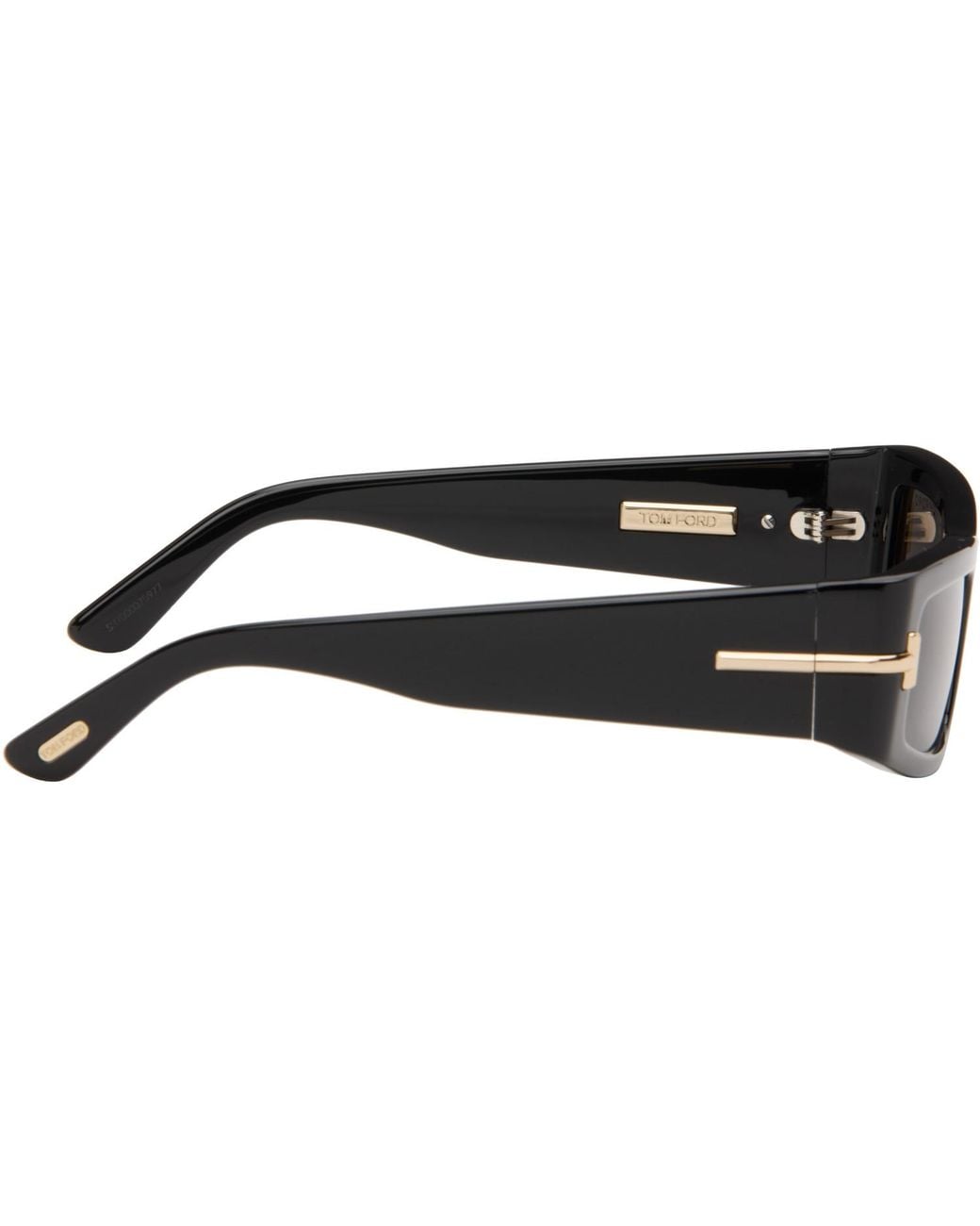 Tom Ford Gray Icon Rectangular Acetate Sunglasses