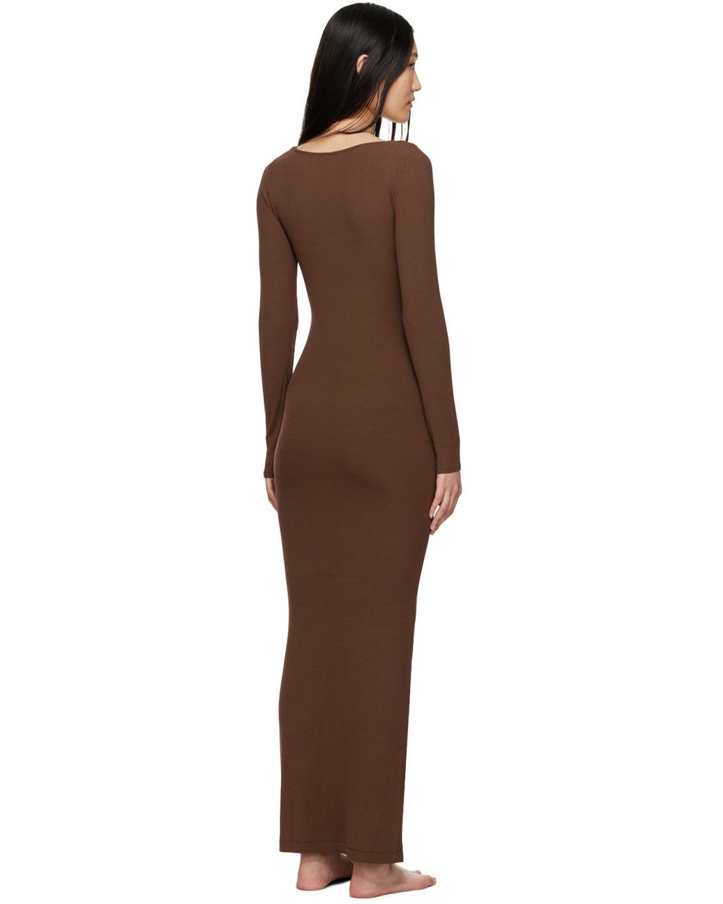 knee length dresses for ladies Blue Glitter Long Sleeve Ruched Bodycon Dress – AX Paris