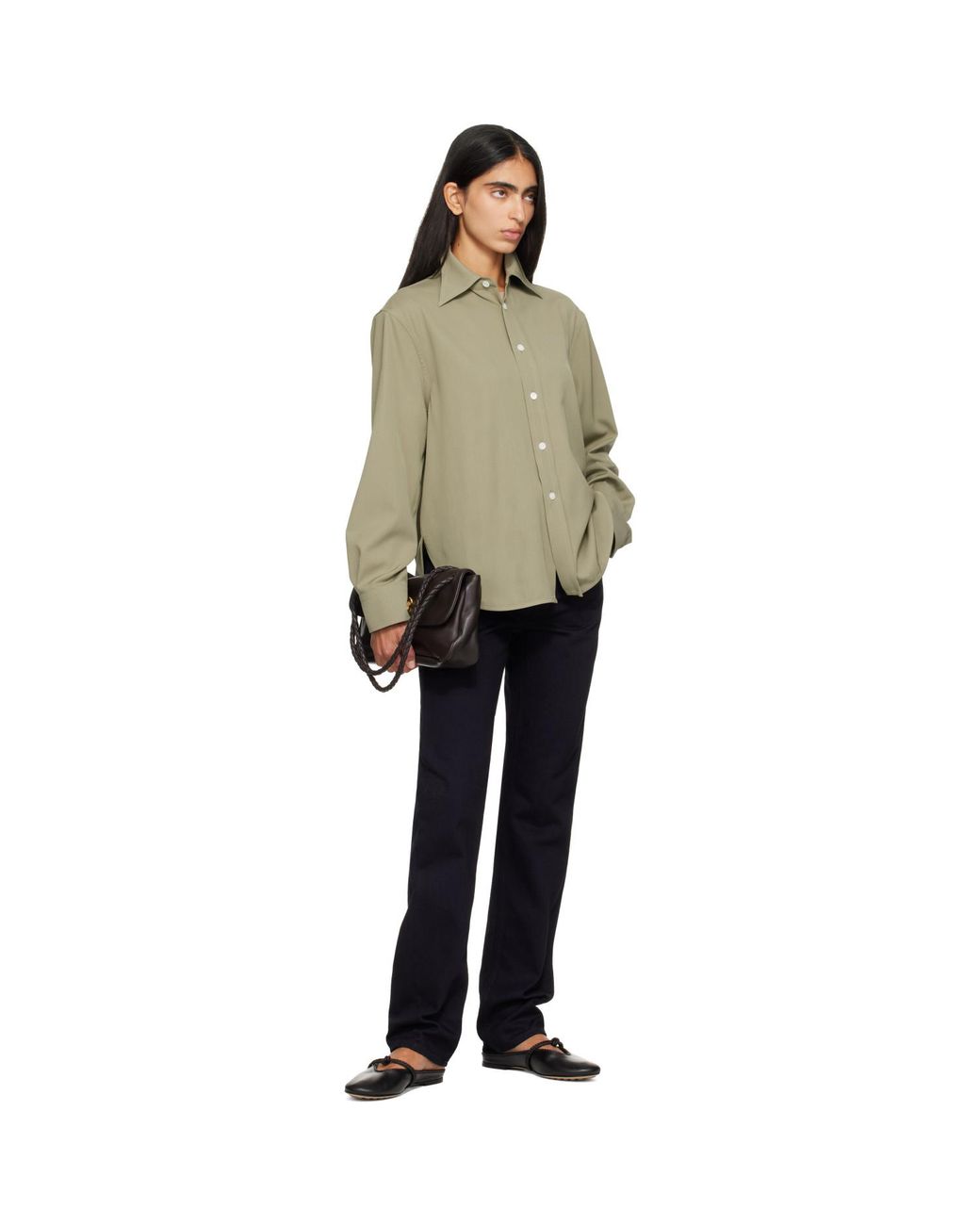 Bottega Veneta Black Rinsed Straight Jeans