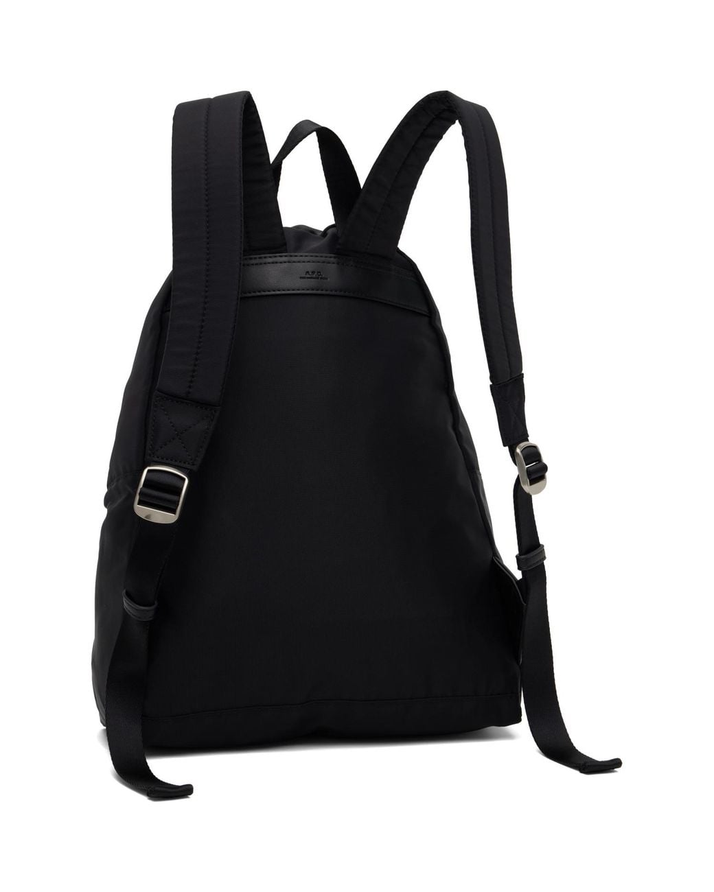 A.P.C. Black Backstage Small Backpack for men