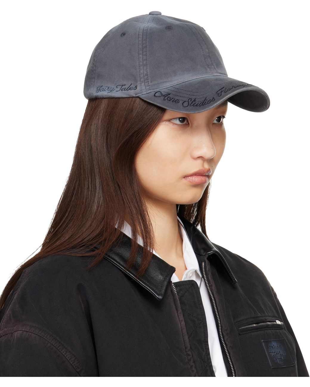 Acne Black Logo Cap