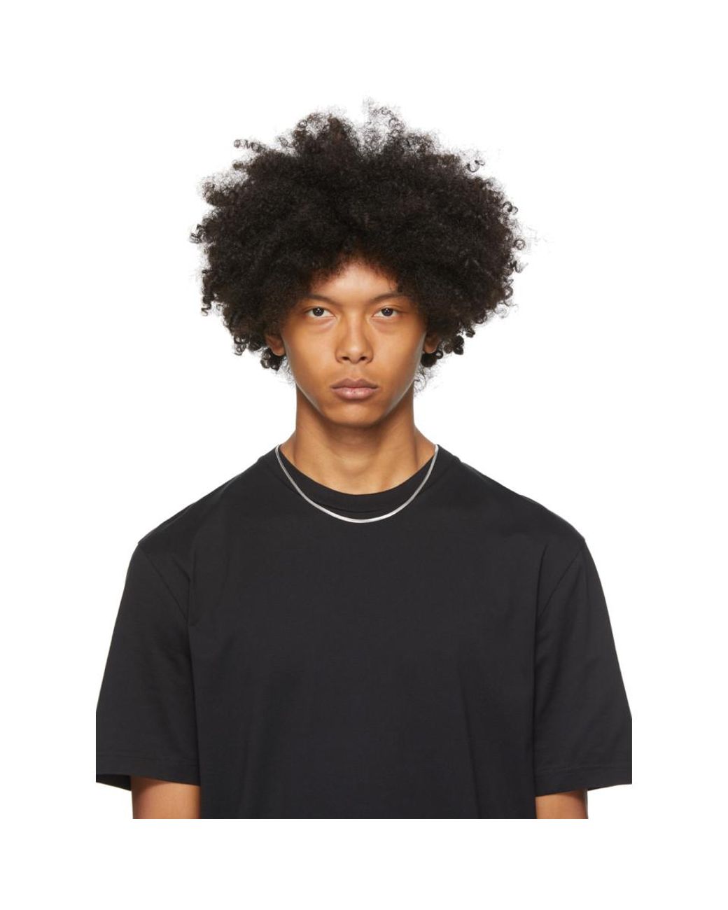 Tom Wood Silver Herringbone Chain Necklace in Metallic for Men | Lyst
