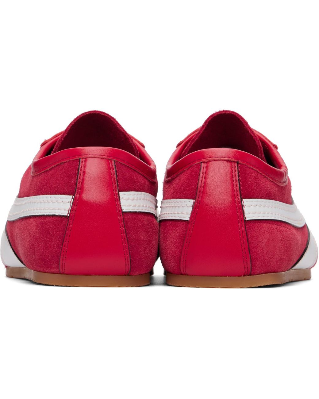 Dries Van Noten Red Suede Sneakers for men