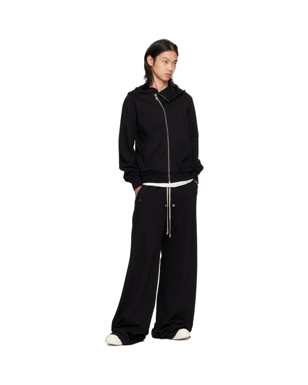 Rick Owens Black Tower Mountain Hoodie for men