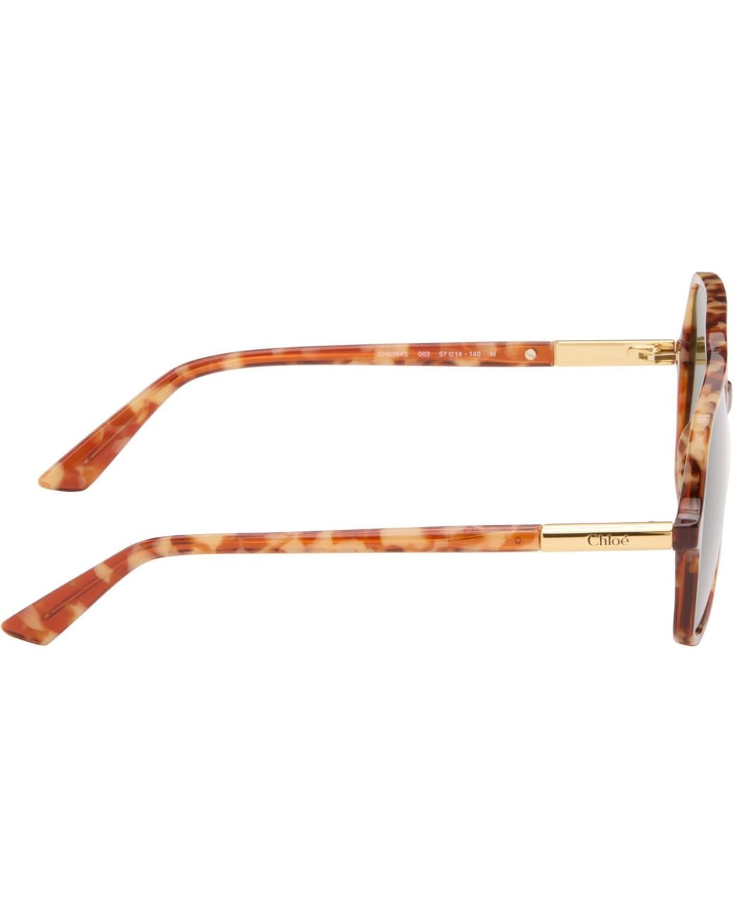 Chloé Green Aviator Sunglasses