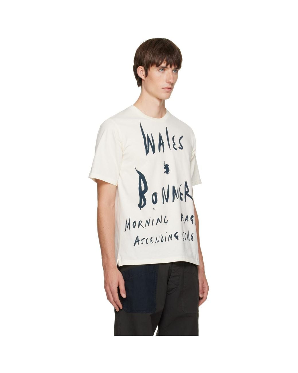 Wales Bonner White Off- Raga T-Shirt for men