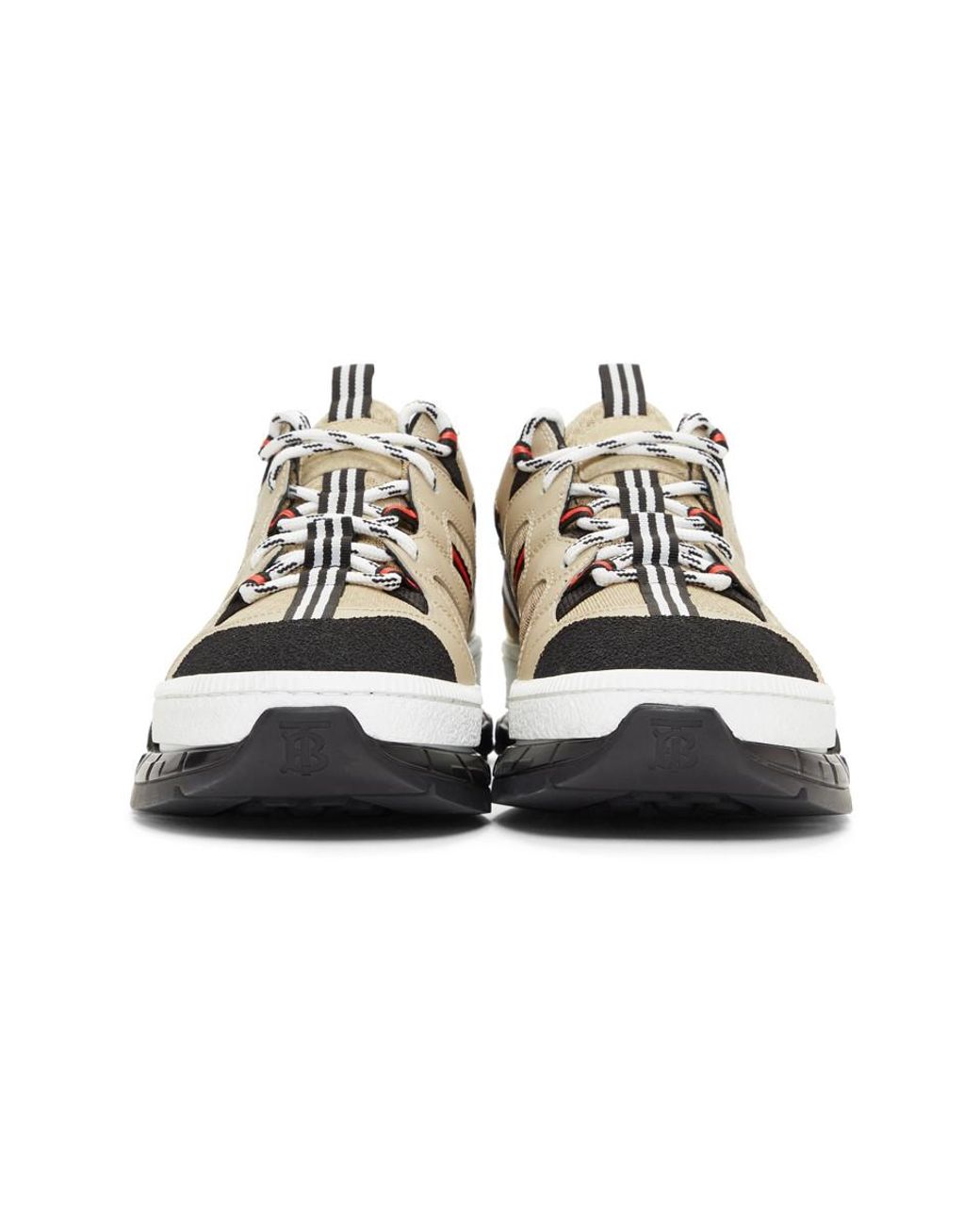 Burberry Mix Tech Rs5 Low Top Sneakers in Natural for Men | Lyst