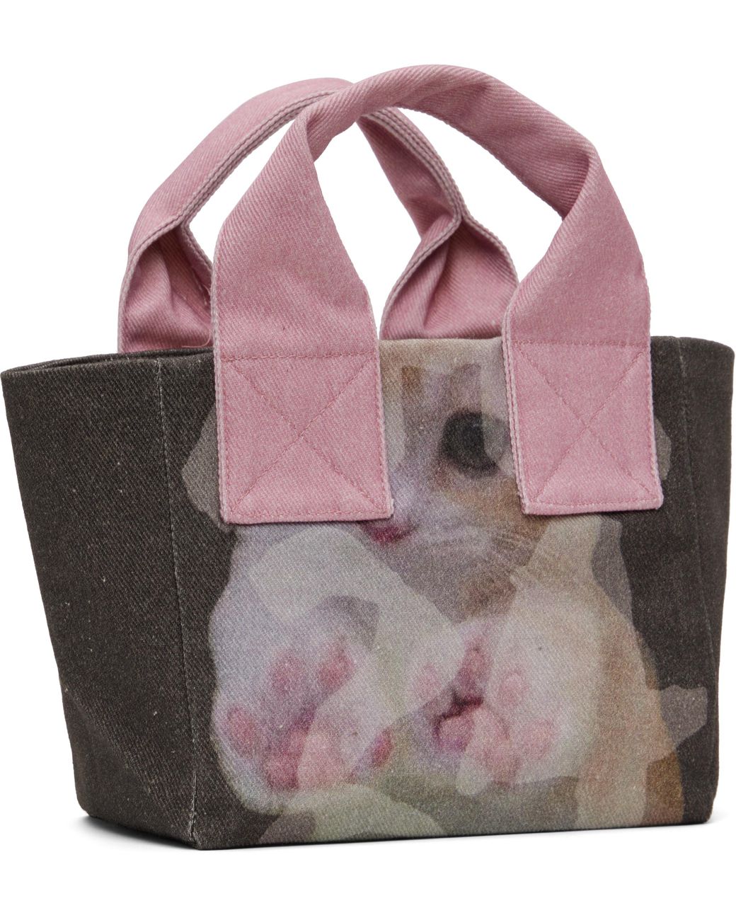 【関税込み】Ottolinger グレー&ピンク ミニ トートバッグ OTTOLINGER Mini Tote in Pink | Lyst