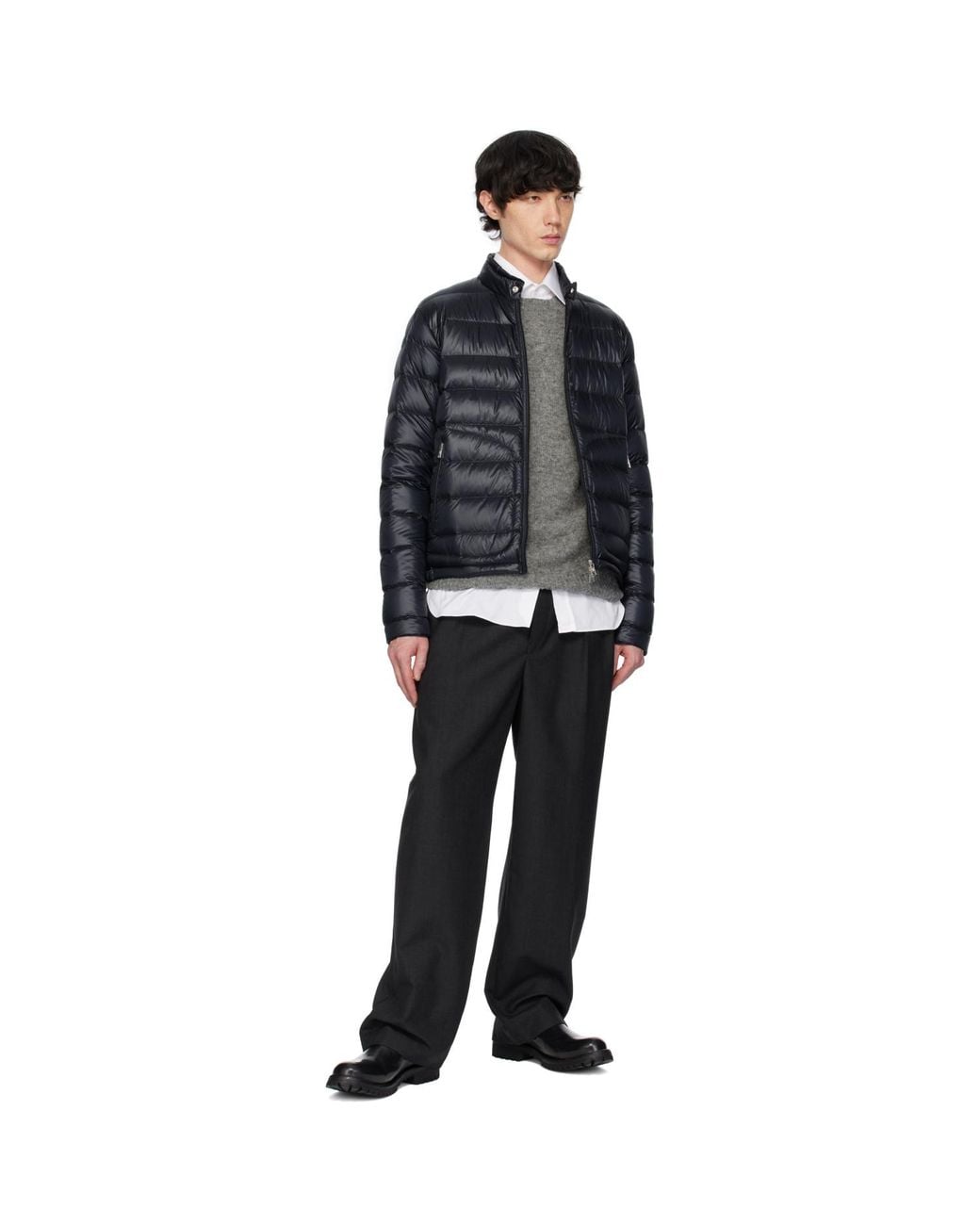Moncler Black Acorus Short Down Jacket for men