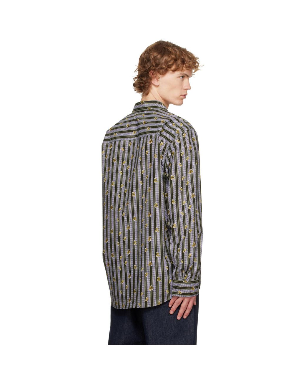 Dries Van Noten Gray Cotton Shirt for men