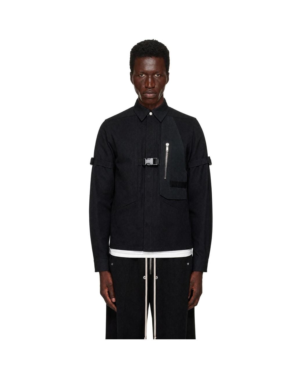 Rick Owens Black Tower Bonotto Roland Shirt for men