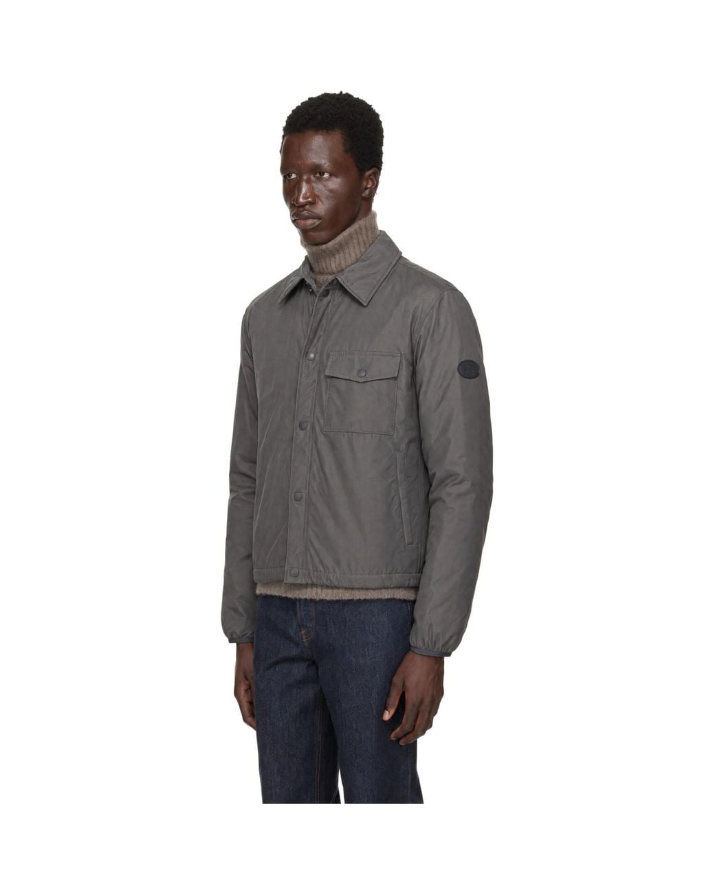 Burberry Gray Dalewood Jacket for men