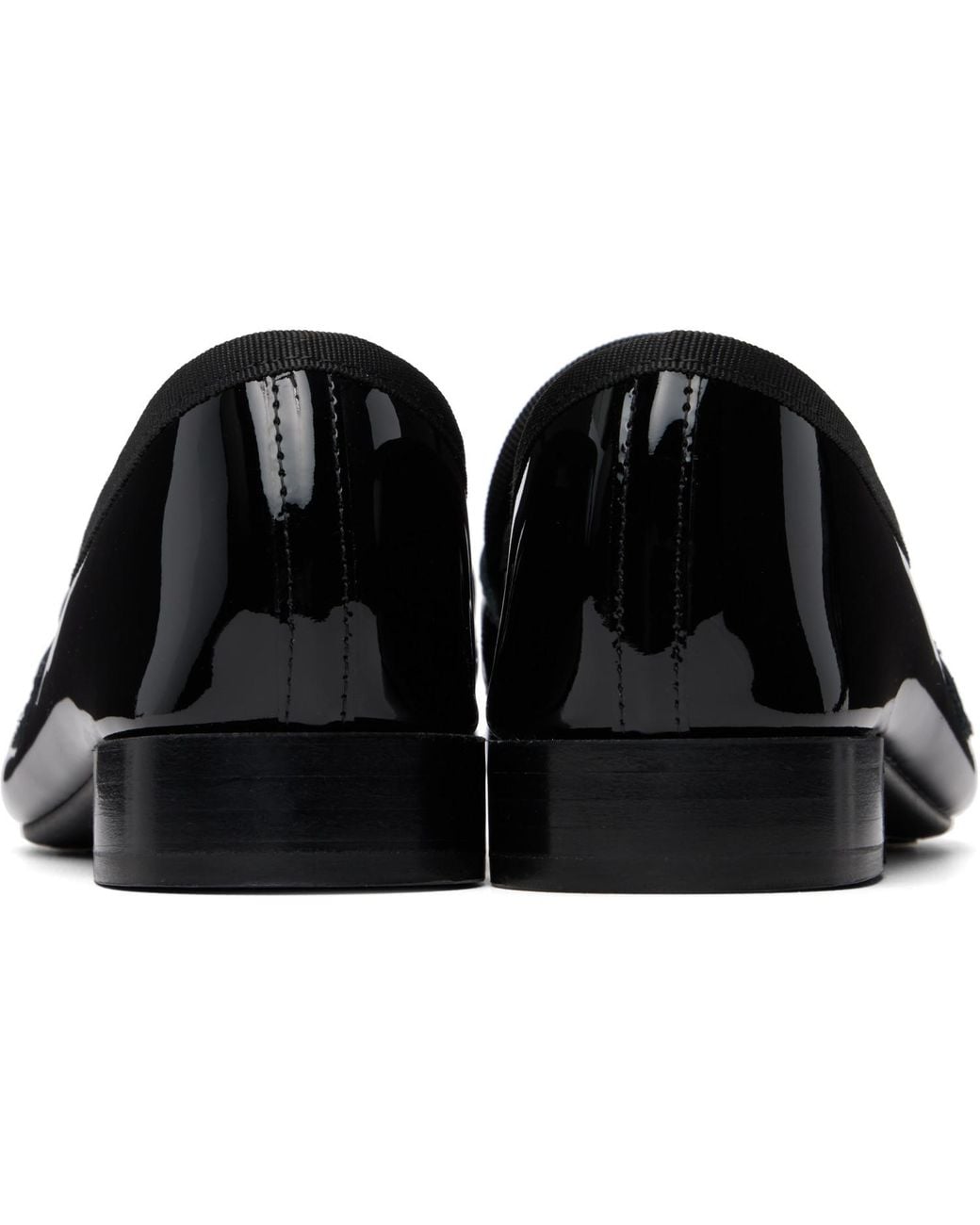 Repetto Black Michael Rubber Sole Loafers