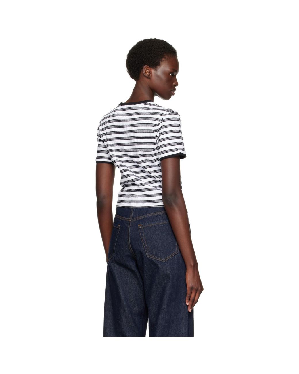 Amiri Blue Ma Striped T-Shirt
