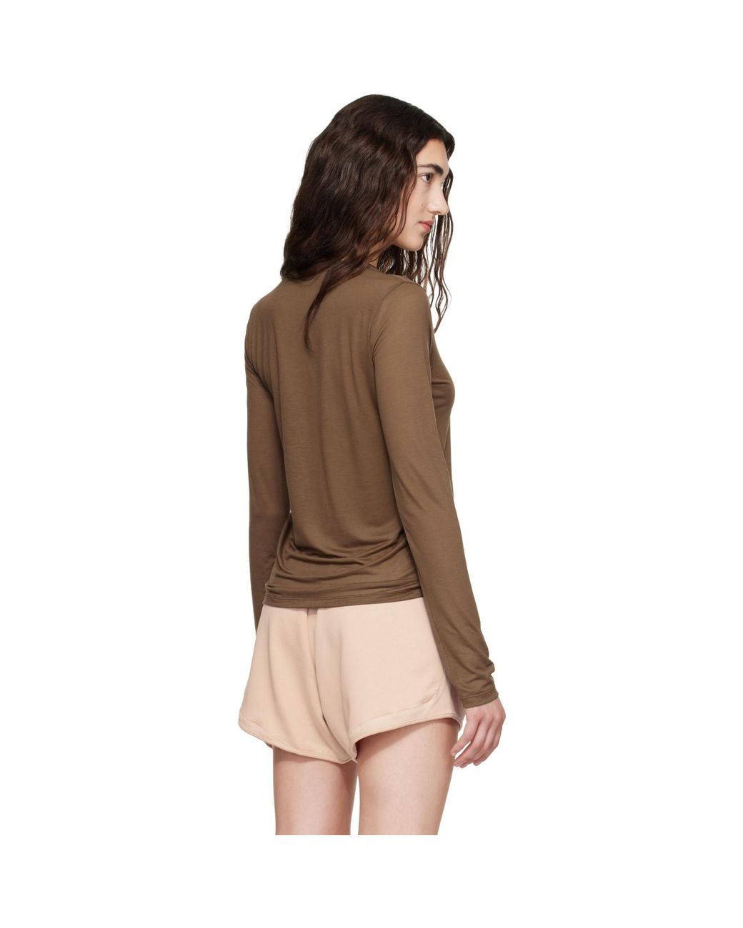 Baserange Brown Long Sleeve T-Shirt