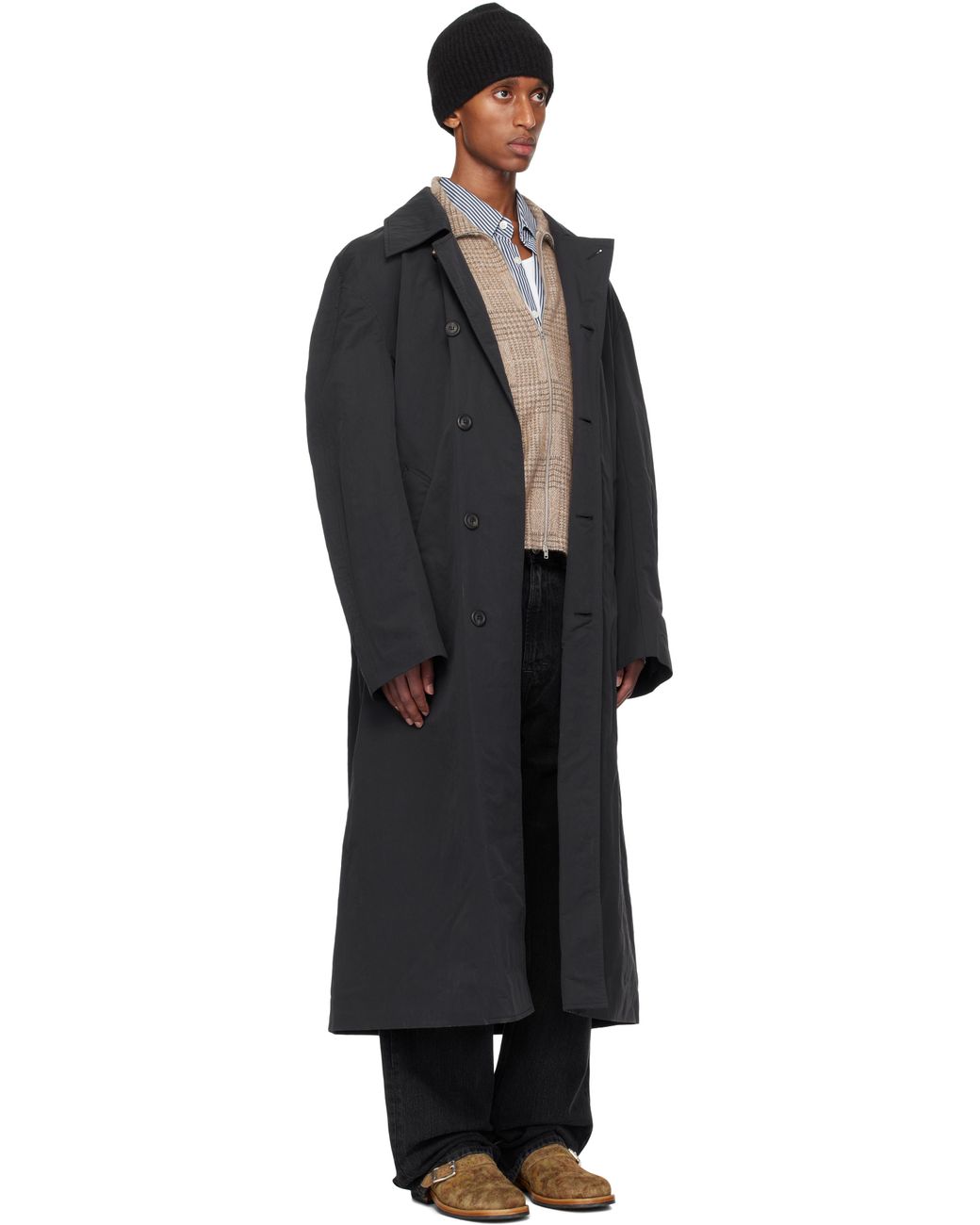 f*e様 our legacy collapse car coat 44 Our Legacy - Collapse Carcoat Black Jumbo Bedford