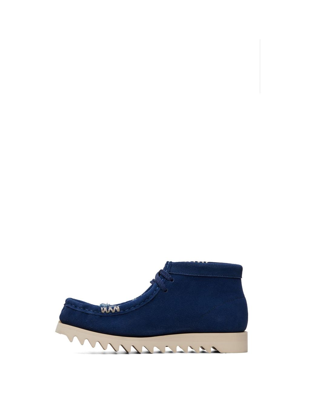 A Bathing Ape Blue Manhunt Tabi Desert Boots for men